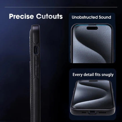iPhone Cases, Magnetic Faux Leather Phone Case for iPhone 12 13 14 and 15 Series – image 11