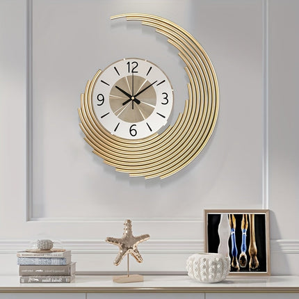 3D Metal Wall Clock with Silent Quartz Movement | Modern Decorative Timepiece for Stylish Interiors