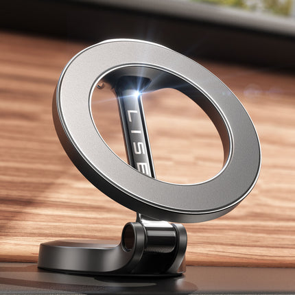 Car Phone Mount, Magnetic Hands Free Holder That Fits All Mobile Phones and Car Models, Switch Modes One Handed