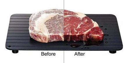 Defrosting Tray for Frozen Meat, Large Aluminium Thawing Plate with Non Stick Coating, No Electricity Needed