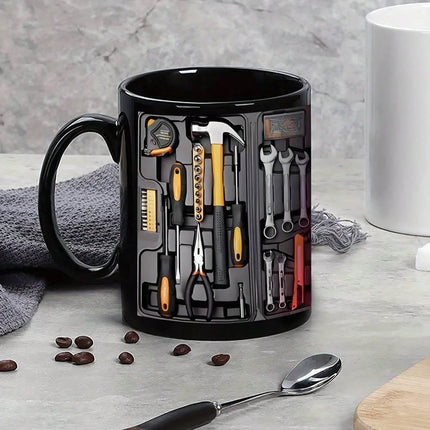 Coffee Mugs, Funny Coffee Mug with Mechanic Toolbox Design