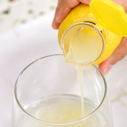 Citrus Juicer Cap with Pour Spout and Juicing Insert, Twist In Squeezer with Storage Lid for Lemons and Limes