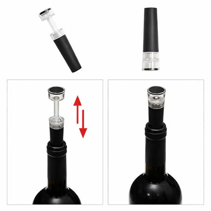Wine Bottle Opener Set, Air Pump Needle Cork Remover with Foil Cutter, Aerator Pourer and Vacuum Seal, for Easy Cork Removal