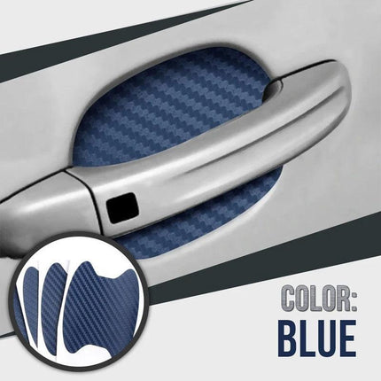 Car Door Handle Cup Protector, Carbon Fiber Door Handle Guard 4 or 8 Pack – image 4