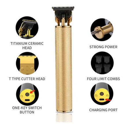 Cordless Hair Clipper for Men, Hair Trimmer with T Blade and 4 Guide Combs – image 7