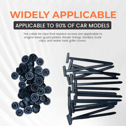 Cable Buckle System for Car Fenders and Engine Guards, Nylon Auto Fasteners for Screw Replacement – image 4