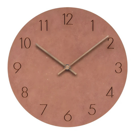 Minimalist Wall Clock with Silent Quartz Movement | Scandinavian Wood Design for Calm Home Décor