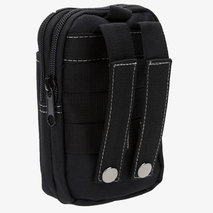 Tactical Belt Bag, Waterproof Nylon Military Waist Bag with Zippered Pockets