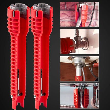Multifunctional Adjustable Pipe Wrench Tool with Non-Slip Grip | Essential Plumbing Aid for Easy Repairs