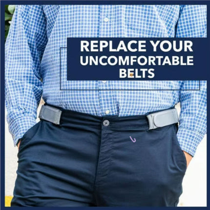 No Buckle Belt for Jeans, Adjustable Buckleless Belt for Pants and Dress Pants – image 4