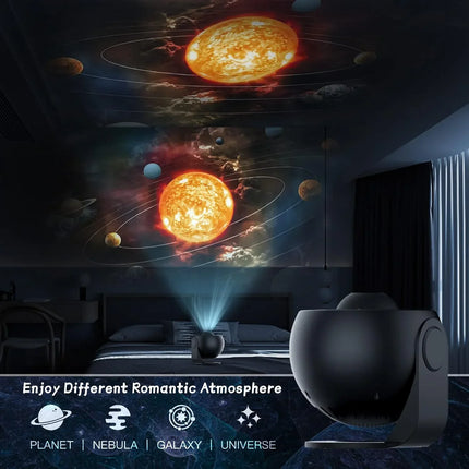 Galaxy Projector with Adjustable Brightness & Starry Sky Display | Home Ambiance for Relaxation and Entertainment