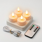Flameless Candles with Remote and Timer, USB Rechargeable LED Candles for Home, Battery Operated Candles for Wedding_07