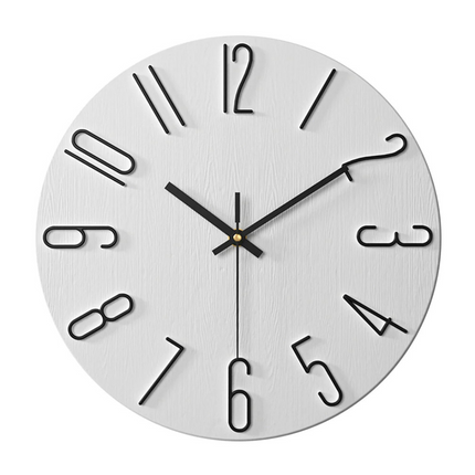 Minimalist Wall Clock with Gold Accents | Quiet Quartz Movement for Elegant Home Decor