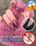 Metallic Nail Polish, Quick Dry Nail Polish with Mirror Finish, Long Lasting Nail Color for Manicure