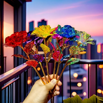Faux Flower Bouquet, Rose Bouquet with Red Flowers for Home Decor, Mothers Day Flowers, Mothers Day Gift for Mom_01