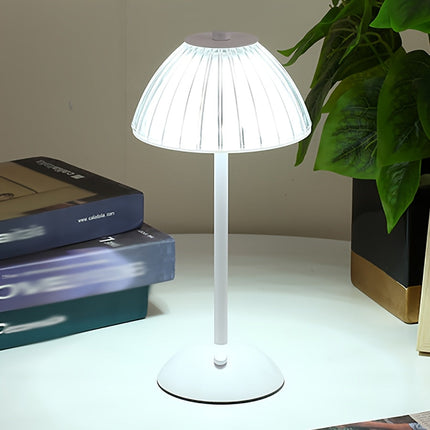 Dimmable LED Table Lamp with Crystal Shade | USB Rechargeable Touch Control for Elegant Ambiance