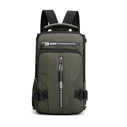 Crossbody Sling Backpack with Sized Compartments for Tablet, Phone, Camera and Charger, Slim 5 Color Chest Bag for Commuting and Travel