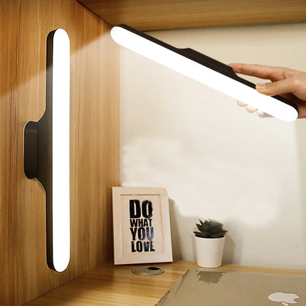 Rechargeable Magnetic LED Desk Lamp, Cordless Dimmable Reading Light with Multiple Brightness Levels and No Drilling
