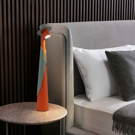 Rechargeable LED Desk Lamp with Touch Control | Artistic Modern Design for Soft Ambient Lighting