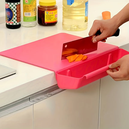 2-in-1 Chopping Board with Detachable Storage Box | Space-Saving Design for Efficient Meal Prep