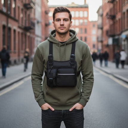 Waterproof Chest Bag with Adjustable Straps | Lightweight Crossbody Pack for Hands-Free Outdoor Travel