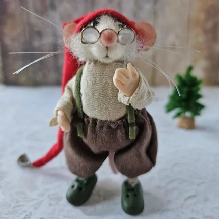 Needle Felted Mouse Figurine, Felted Animals for Halloween Decor and Mantel – image 21