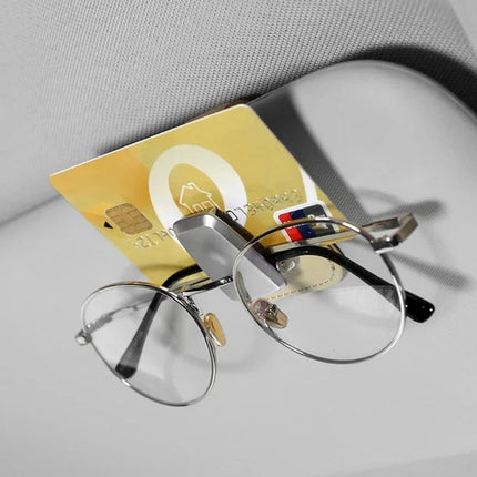 Car Visor Clip Organizer for Sunglasses and Cards with Padded Interior, 2 Colour Options, for Cars and SUVs