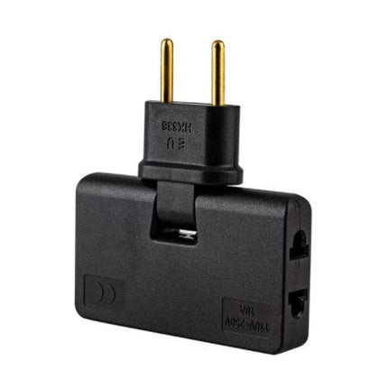 180 Degree Rotating Outlet Extender with 3 Outlets, Swivel Wall Plug Adapter for Behind Furniture, Dorms, 6 Colours