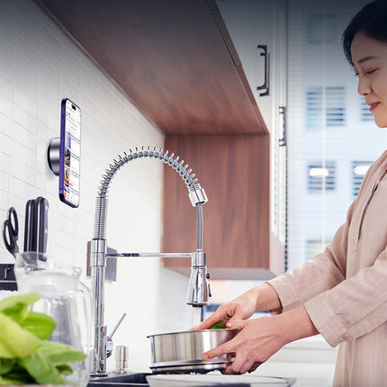 Magnetic Phone Holder with Vacuum Adsorption | Secure Mount for Hands-Free Use