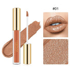 Lip Gloss, Waterproof Non Sticky Lip Gloss with Diamond Shimmer, Long Lasting Lip Color Makeup with Metallic Finish