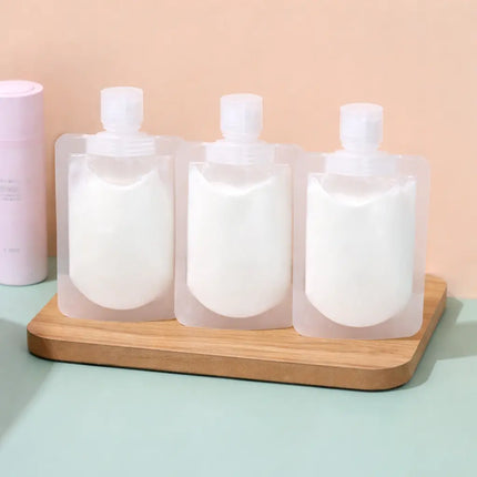 Refillable Dispensing Bags Set with Easy-Fill Opening | Eco-Friendly Storage Solution for Organized Living