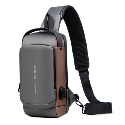 Anti-Theft Crossbody Backpack with RFID Protection, 4 Colors Including Light Brown, for Daily Carry and Weekend Trips