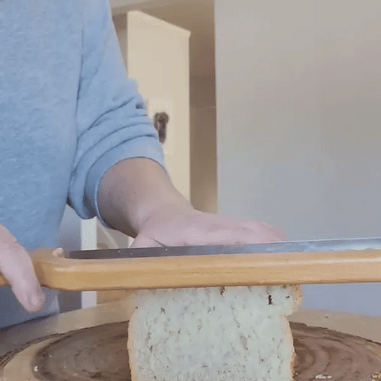 Bread Bow Knife for Crusty Loaves, Bow-Shaped Bread Slicing Knife with Comfortable Grip for Even Homemade Bread Slices