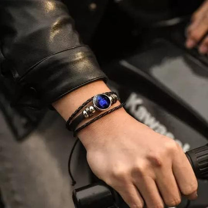 Adjustable Bracelet, Zodiac Bracelet with Stretch Strap