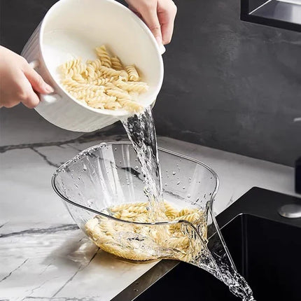 Kitchen Colander Strainer Basket for Pasta and Fruit, Heat Resistant Sink Drainer Bowl