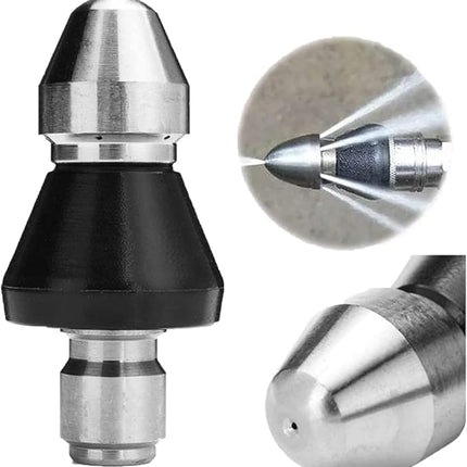 Drain Cleaning Nozzle for Pressure Washer, High Pressure Sewer Jet Nozzle for Clogged Pipes, Grease and Sludge Removal