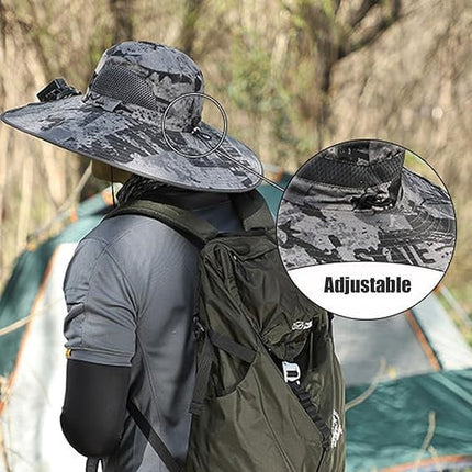Solar-Powered Patio Hat with Adjustable Brim | Lightweight Design for Cool Comfort