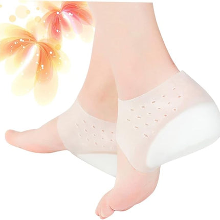 Height Increase Gel Insoles, 4cm and 5cm Lift Options, Slim Invisible Cushioned Shoe Inserts for All Day Comfort