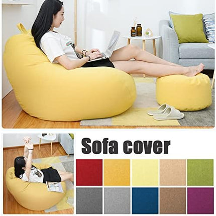 Bean Bag Covers No Filling, Bean Bag Chair Cover for Adults and Teens – image 4