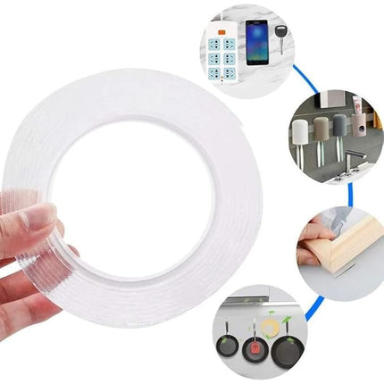 Strong Double-Sided Adhesive Tape with Easy Peel Design | Versatile Solution for Home and Office