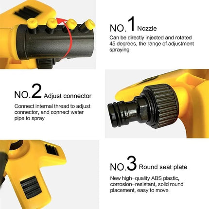 Lawn Sprinkler, 360 Rotating Sprinkler for Grass and Large Garden