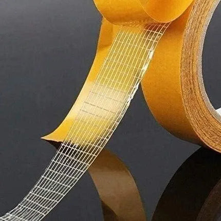 Heavy Duty Double Sided Tape, 2 Pack Strong Adhesive Mounting Tape for Wood, Tile, Metal and Fabric Surfaces