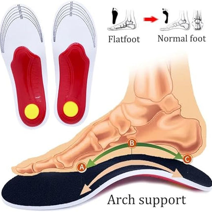 Orthopedic Arch Support Insoles with Shock Absorption | Comfort & Pain Relief