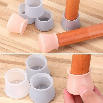 Chair Leg Caps (20PCS) with Noise Reduction Design | Protect Floors from Scratches