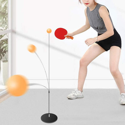 Ping Pong Trainer Set with Adjustable Height & Stable Base | Improve Reflexes and Skills