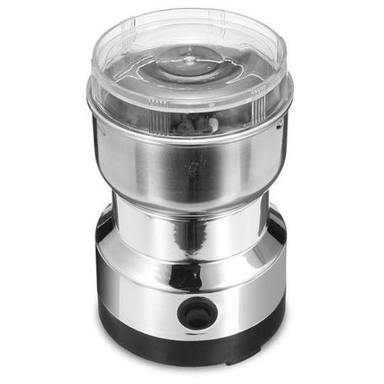 Electric Grinder for Coffee Beans, Nuts, Cereals and Spices with Low Noise Motor, Compact Kitchen Grinder for Home