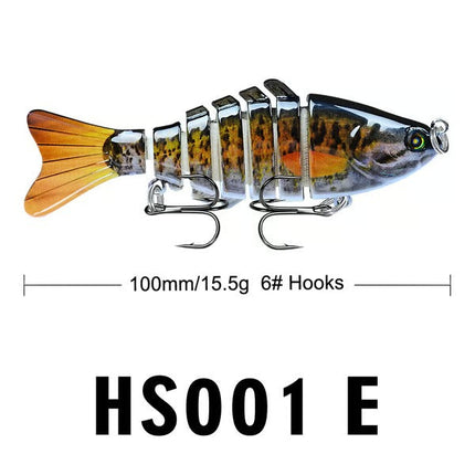 Fishing Lures, Jointed Swimbait with Built In Bell – image 6