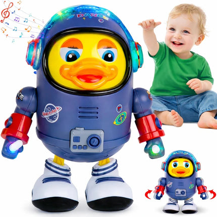 Dancing Astronaut Duck Toy with Light & Sound | Interactive Fun for Kids