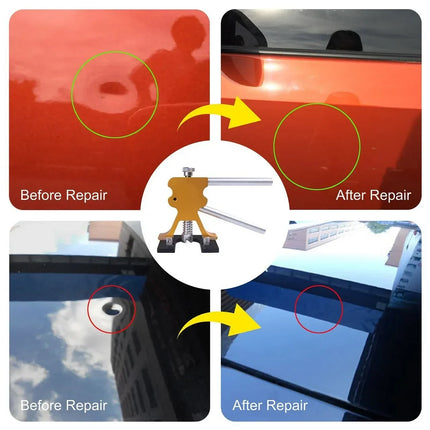 Car Dent Repair Kit with Glue Tabs and Puller Handles, No-Scratch Dent Removal for Hail Damage and Door Dings