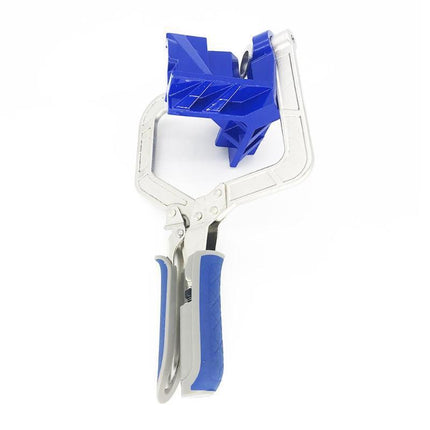 Heavy Duty Corner Clamp with Swing Jaw and Two-Way Rotation, Right Angle Clamp for Cabinet Making and DIY Assembly